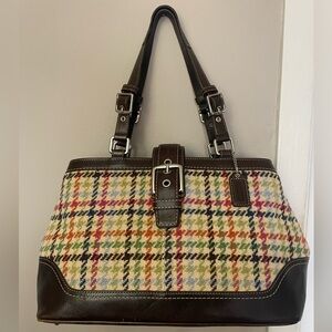 Y2K Coach Tweed Bag
